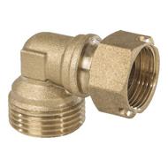 COUDE LAITON 90° FILETAGE 20/27 ECROU LIBRE 20/27
