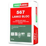Mortier colle joint mince 567 LANKO gris sac 25Kg