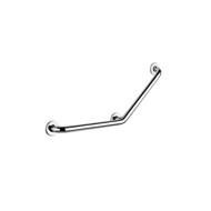 Barre d'appui PMR coudée inox brillant 68cm Ø32mm
