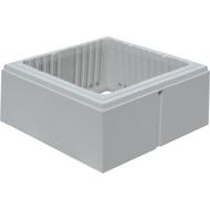 Elément de pilier LISSE gris 38x38x16,7cm