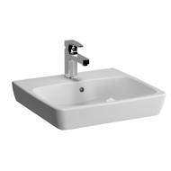 Lavabo METROPOLE avec trou de trop plein blanc 50 x16cm x46cm