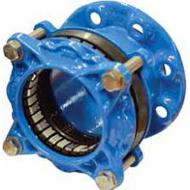 Adaptateur fonte de raccordement large plage autobloqué LP8 inox pour tube