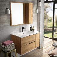 Meuble salle de bain REIGN chêne foncé 80x48x45,5cm
