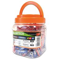 CHEVILLE SANS VIS COLORTECH NYLON Ø6X35-8X50MM BIDON 300