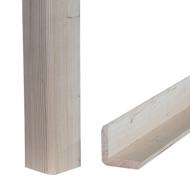 CORNIERE D'ANGLE MELEZE NON TRAITE 55X55MM 4,00M PAQUET(S) 5