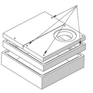 Réhausse béton pour regard 2000x2000 H60cm sans échelon