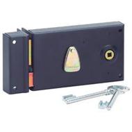 Serrure en applique gauche 140x80mm pêne dormant 1/2 tour 1 clé