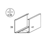 Montant métal 150/50 3,00m