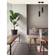 Suspension DECO DROP R-240 noir GU10 5,5x24cm + câble de 1m