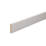 Plinthe MDF prépeinte blanche bord arrondi 14x80mm 2,44ml