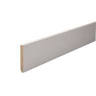 Plinthe MDF prépeinte blanche bord droit 12x100mm 2,44ml