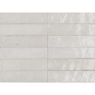 Faïence LOOK bianco brillant poli brillant 6x24cm Ep.10mm