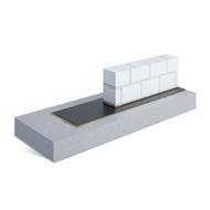 BANDE D'ARASE DELTA DPC NOIRE 0,7MM 0,40X50M