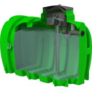 Cuve eau de pluie PE PACK'EAU STOCKAGE 10000L avec kit