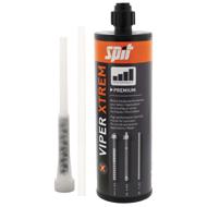 Résine de scellement VIPER XTREM carton 25 410ml gris + 2 buses