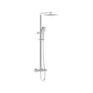 Colonne douche thermostatique AQUAHEAT BLISS S230 pomme carrée chromée