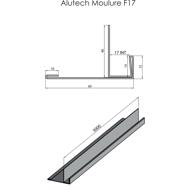 Profil ALUTECH F17 blanc polaire 3,00m