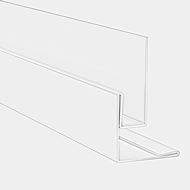 Petite finition profil U pour lambris PVC blanc SFP24B 4,00m.