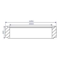 REHAUSSE BETON POUR REGARD 2000X2000 H30CM AVEC ECHELON