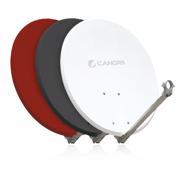 Antennes Satellite Acier 65HD blanche avec LNB Gain 12,625 GHz 36,3 dB