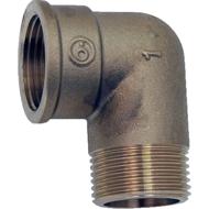Coude laiton 90° mâle-femelle 8/13