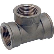 Té laiton égal femelle 8/13