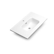 Plan vasque céramique ONIX NEW blanc L.81,5cm P.46,5cm Ep.1,5cm