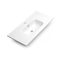 Plan vasque céramique ONIX NEW blanc L.101,5cm P.46,5cm Ep.1,5cm