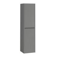 COLONNE POKER 2 PORTES SANS POIGNEE GRIS MAT 35X140X32CM
