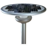Luminaire de mât solaire LOTUS 25W 360° 3000K 2000LM IP65
