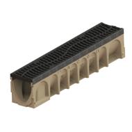 CANIVEAU POLYMERE MULTIDRAIN 150 H21 +GRILLE FONTE DUNE C250 PMR 1M