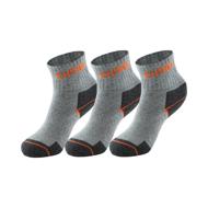 Chaussettes courtes WORK gris/orange/noir T.45/47 lot 3