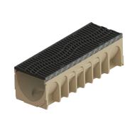 CANIVEAU POLYMERE MULTIDRAIN 300 H30 +GRILLE FONTE DUNE C250 PMR 1M