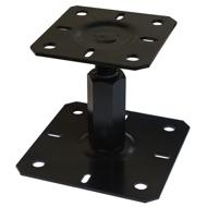 PIED DE POTEAU REGLABLE M20 NOIR 100 - 150 CM