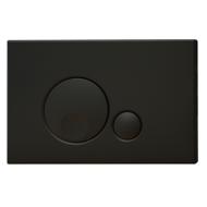 Plaque de commande double chasse 3/6l GLOBE noir mat 23x3x15cm