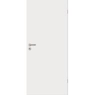 Porte ferrée âme tubulaire LISSE blanc polar 9003 204x73 GP