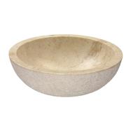 Vasque ROTONDO ronde marbre beige 15cm Ø45cm
