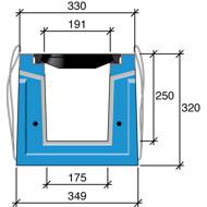 CANIVEAU BETON HRI 250 GRILLES FONTE D400 L330XH320MM 2,25M CE