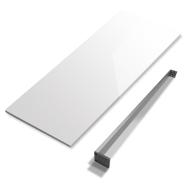 PLATEAU MEUBLE DE SALLE DE BAIN MELAMINE BLANC 120X46 EP.2CM