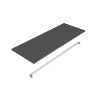 Plateau salle de bain 120 46 Panneaux de particules anthracite