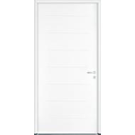 Porte d'entrée acier EQUATION blanc 215x90cm GP D160 alu