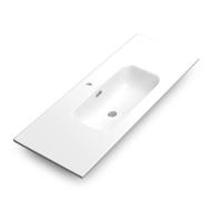 Plan vasque céramique ONIX NEW blanc l.121,5cm P.46,5cm Ep.1,5cm
