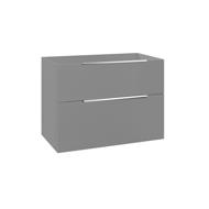 CAISSON GALSAKY SALLE DE BAIN 2 TIROIRS GRIS MAT 80X60X45CM
