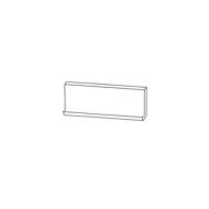 Plinthe à gorge STANDARD 050 blanc/noir 10x30cm Ep.7,6mm