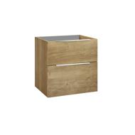 CAISSON GALSAKY SALLE DE BAIN 2 TIROIRS CHENE NATUREL 60X60X45CM