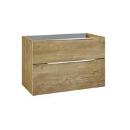 CAISSON GALSAKY SALLE DE BAIN 2 TIROIRS CHENE NATUREL 100X60X45CM