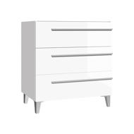MEUBLE 3 TIROIRS TIFFANY BLANC L.80CM P.46CM H.80CM