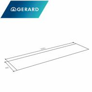 PLAQUE PLANE GERARD CHARCOAL LARG 450MM LONG. 2000MM