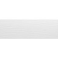 Faïence décor MORE bend blanc rectifié mat 30x90cm Ep.12mm