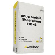 SOUS ENDUIT fibré WEBER BLANC FIB 8 sac 25kg